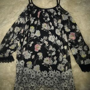 Flower pattern dress